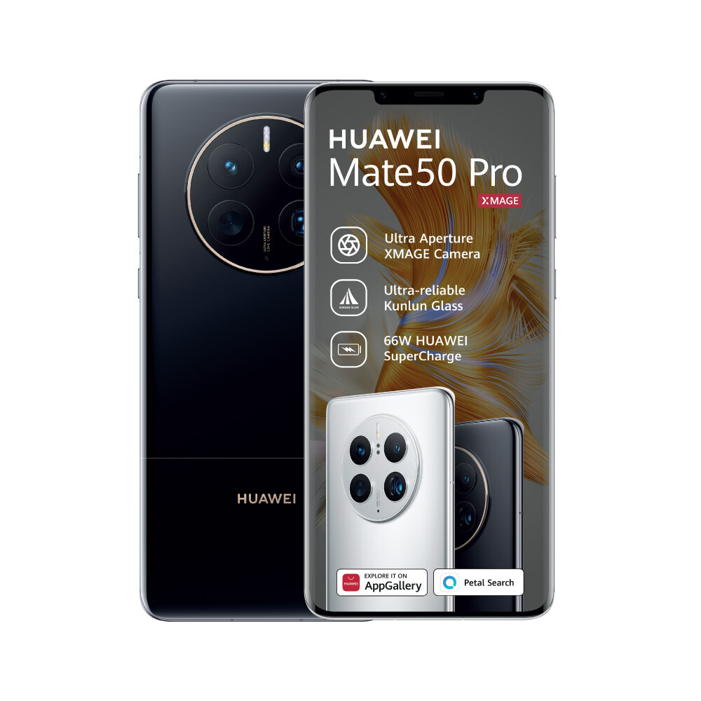 HUAWEI Mate 50 Pro 256GB (Dual SIM) (Colour: Black)