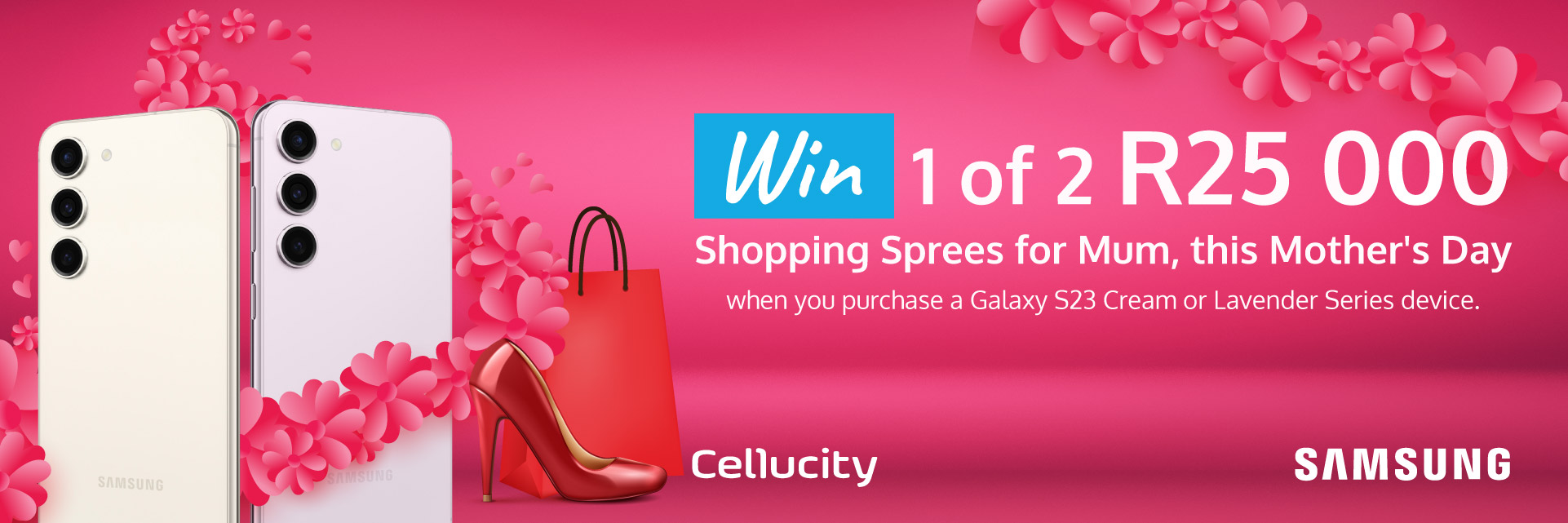 Samsung Galaxy S23 Mothers day competition banner